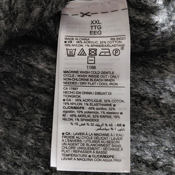 NWT Old Navy XXL Grey Marl Cozy Tunic Pullover Sweater - Picture 13 of 13